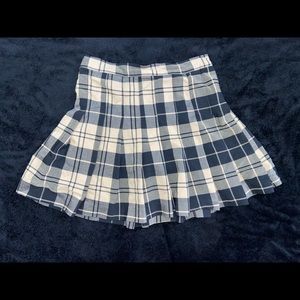 Plaid pleated skirt